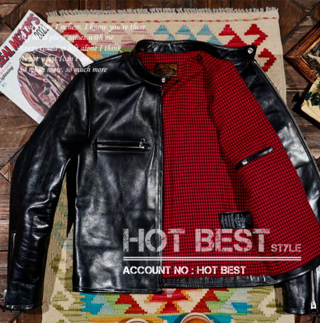 1.3mm 茶芯ホースハイド 50年代 J-100タイプ メンズ 革ジャン シングルライダース レザージャケット イタリアンレザー 馬革