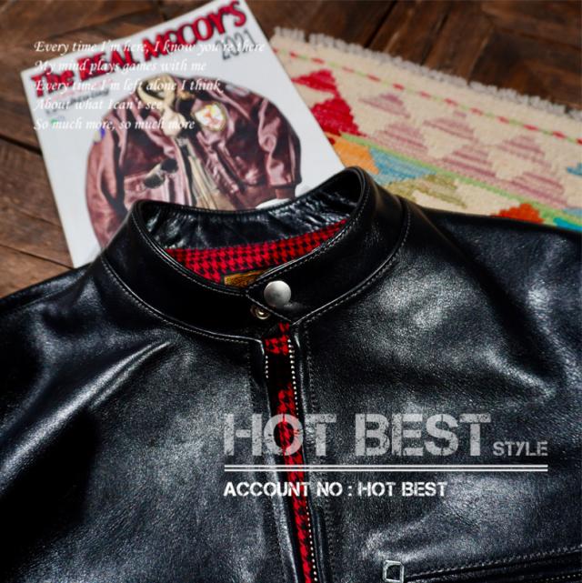 1.3mm 茶芯ホースハイド 50年代 J-100タイプ メンズ 革ジャン シングルライダース レザージャケット イタリアンレザー 馬革