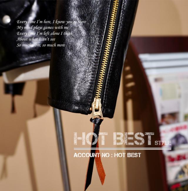 1.3mm 茶芯ホースハイド メンズ 革ジャン 50年代 パテッド シングルライダース レザージャケット PADDED タンニンなめし 馬革