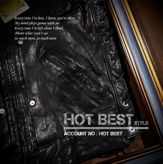 最高峰 1.1mm シープスキン 本革 メンズ レザーベスト 本革ベスト 皮ベスト ジレ レザージャケット ベジタブルタンニンなめし 羊革