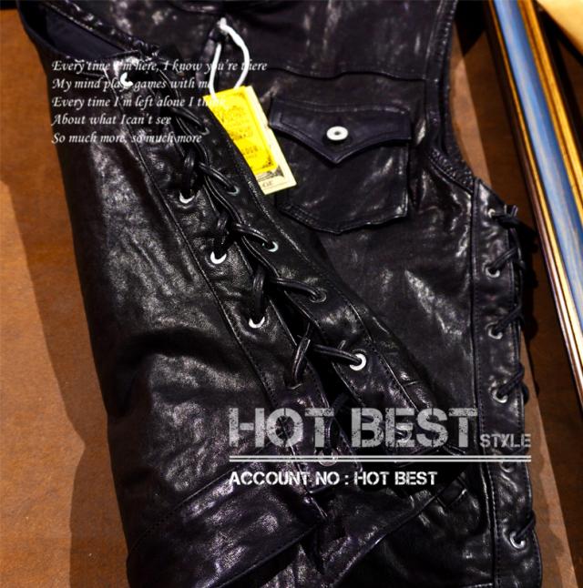 最高峰 1.1mm シープスキン 本革 メンズ レザーベスト 本革ベスト 皮ベスト ジレ レザージャケット ベジタブルタンニンなめし 羊革