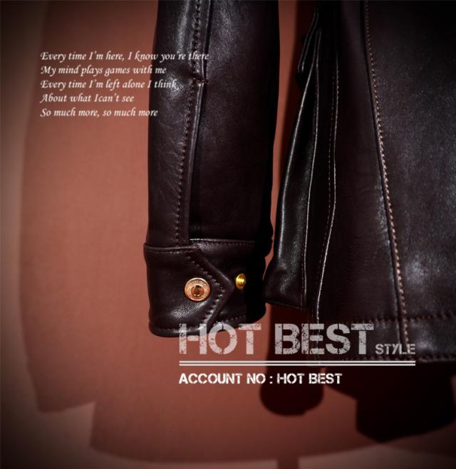 1.1mmシープスキン 復刻50年代スタイル M65 メンズ 革ジャン サファリ