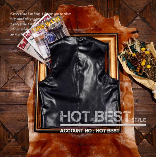 1.2mmの茶芯ホースハイド（馬革）を使用した、メンズ用レザーベストSサイズ 1.2mm茶芯ホースハイド 本革 メンズ レザーベスト ベスト 皮ベスト