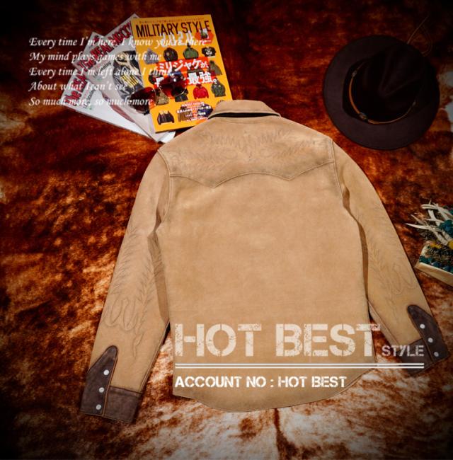 1.2mm カウスエード シャツタイプ メンズ 革ジャン ライダース レザージャケット カウハイド 牛革