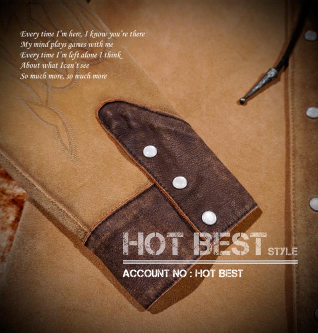 1.2mm カウスエード シャツタイプ メンズ 革ジャン ライダース レザージャケット カウハイド 牛革