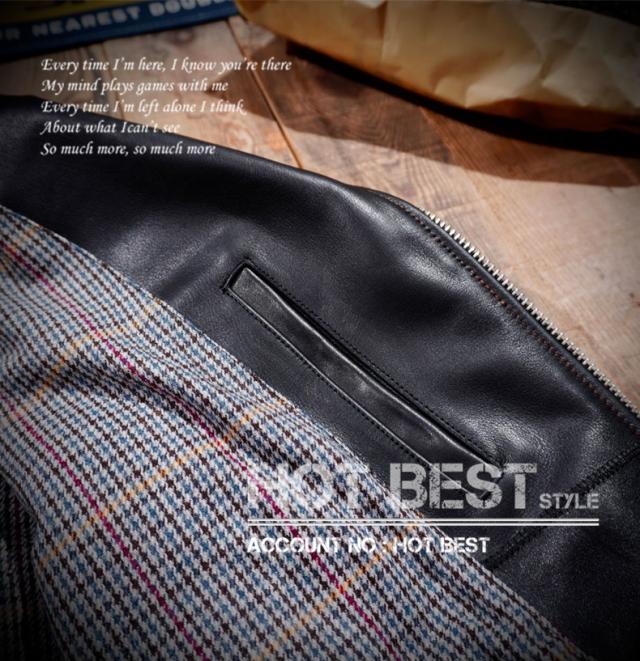 1.3mm 黒芯カウハイド UKスタイル ダブルライダース メンズ 革ジャン レザージャケット ロンジャン タンニンなめし 牛革