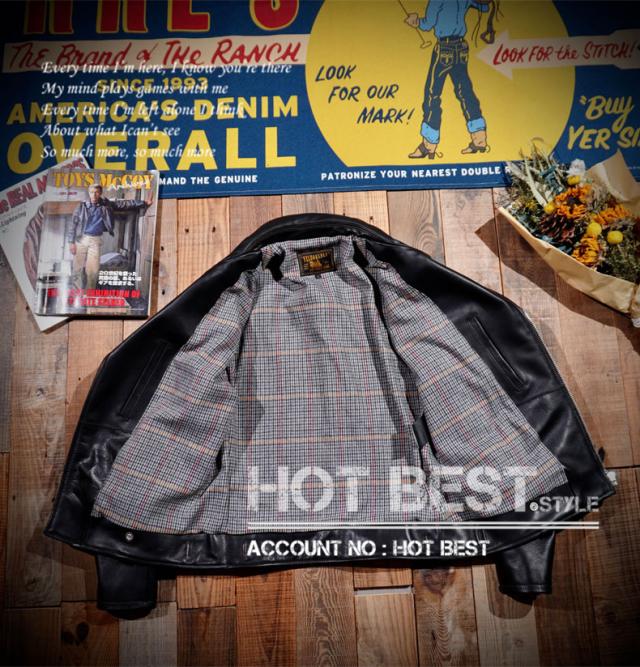 1.3mm 黒芯カウハイド UKスタイル ダブルライダース メンズ 革ジャン レザージャケット ロンジャン タンニンなめし 牛革