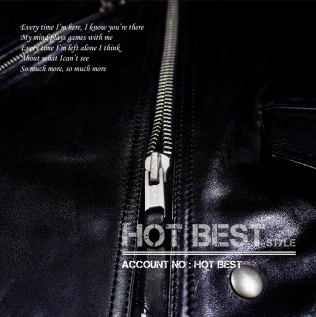 1.5mm 黒芯ホースハイド 50年代スタイル 613タイプ メンズ 革ジャン ダブルライダース レザージャケット オイルレザー 馬革