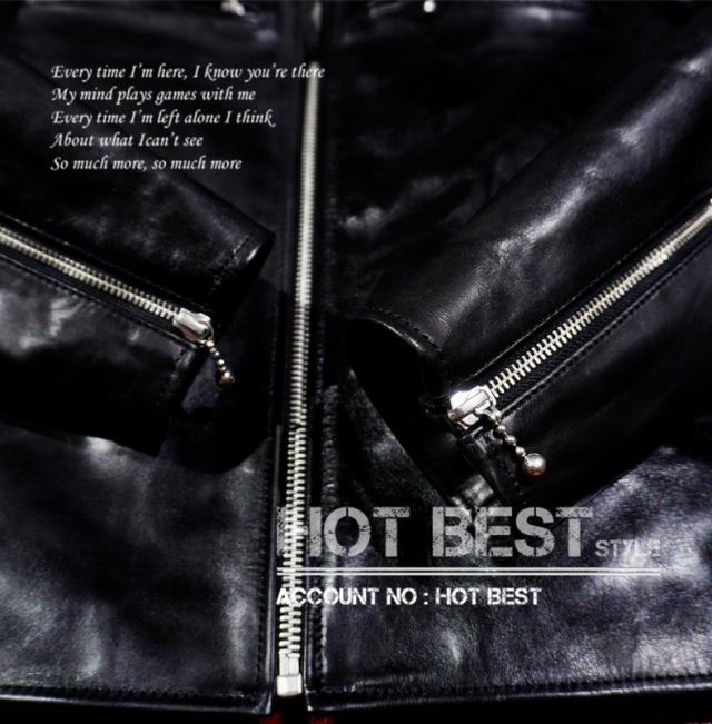 1.5mm 最高峰 ホースハイド アウトロースタイル シングルライダース レザージャケット ベジタブルタンニンなめし イタリアンレザー 馬革