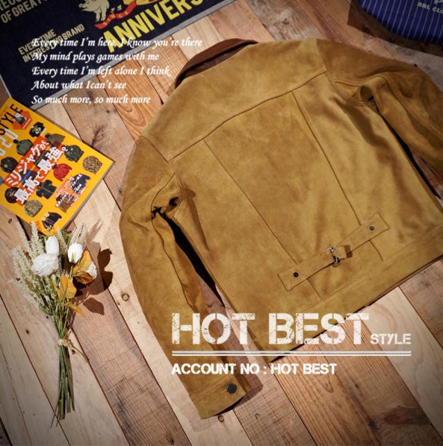 1.2mm カウスエード カウボーイタイプ レザージャケット COWBOY 1st ファースト Gジャン ライダース カウハイド 牛革