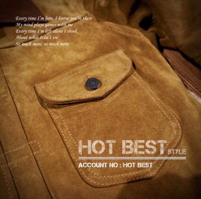 1.2mm カウスエード カウボーイタイプ レザージャケット COWBOY 1st ファースト Gジャン ライダース カウハイド 牛革