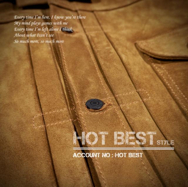 1.2mm カウスエード カウボーイタイプ レザージャケット COWBOY 1st ファースト Gジャン ライダース カウハイド 牛革