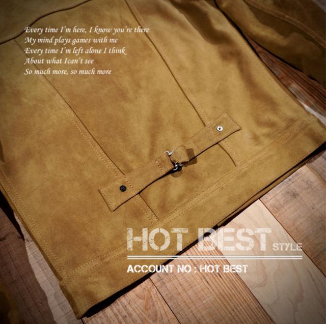 1.2mm カウスエード カウボーイタイプ レザージャケット COWBOY 1st ファースト Gジャン ライダース カウハイド 牛革