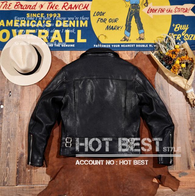 1.2mm シープスキン UKスタイル ダブルライダース メンズ 革ジャン レザージャケット ロンジャン タンニンなめし 羊革