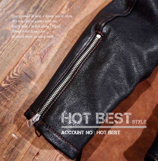 1.2mm シープスキン UKスタイル ダブルライダース メンズ 革ジャン レザージャケット ロンジャン タンニンなめし 羊革