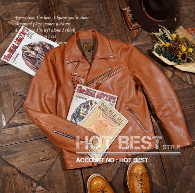 1.2mm シープスキン UKスタイル ダブルライダース メンズ 革ジャン レザージャケット ロンジャン タンニンなめし 羊革