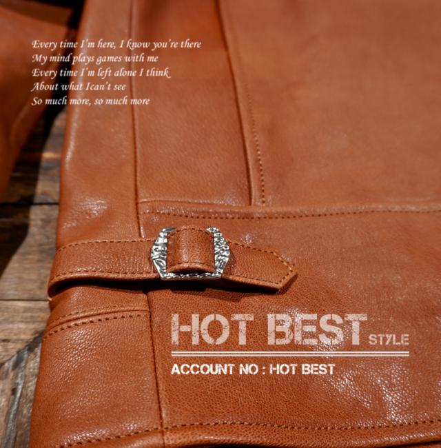 1.2mm シープスキン UKスタイル ダブルライダース メンズ 革ジャン レザージャケット ロンジャン タンニンなめし 羊革