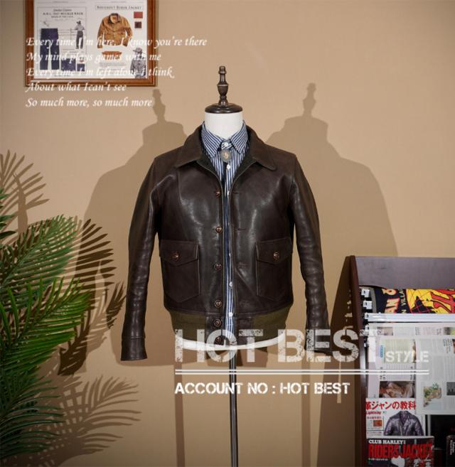 レア 1.5mmカウハイド 復刻20年代 USAF TYPE A-1 フライトジャケット メンズ 革ジャンボマー ボンバー コサック タンニンなめし 牛革