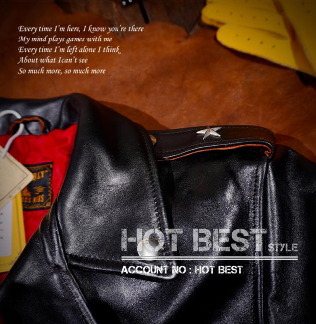 1.3mm 茶芯ホースハイド 50年代スタイル メンズ 革ジャン ダブルライダース レザージャケット 613 ワンスター オイルレザー 馬革