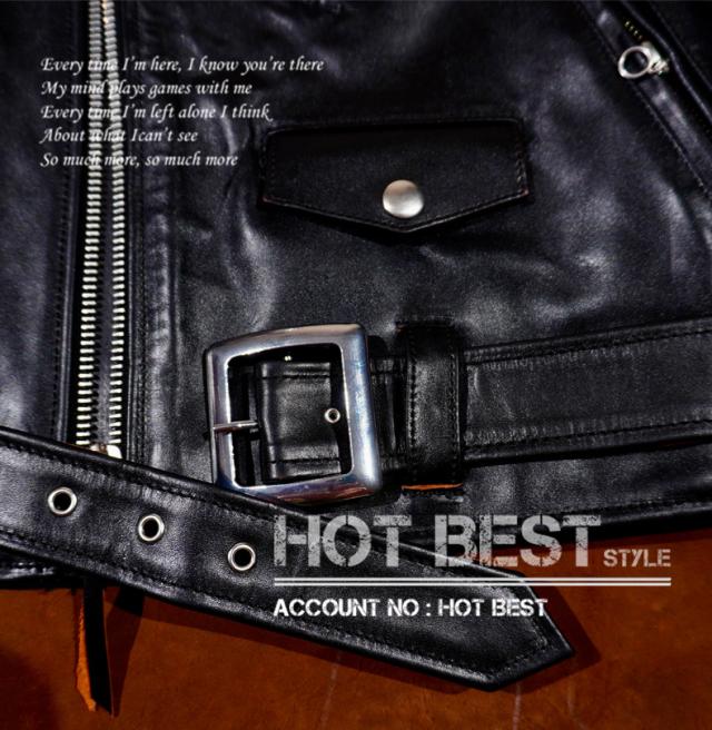 1.3mm 茶芯ホースハイド 50年代スタイル メンズ 革ジャン ダブルライダース レザージャケット 613 ワンスター オイルレザー 馬革