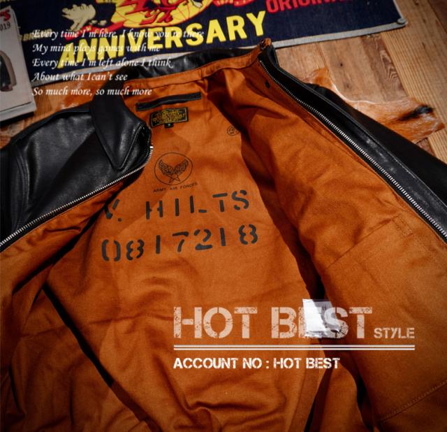 1.3mm 黒芯カウハイド復刻40年代 USAF TYPE A-2 V. HILTS メンズ 革ジャン フライトジャケット WWII 1942 大脱走 タンニンなめし 牛革