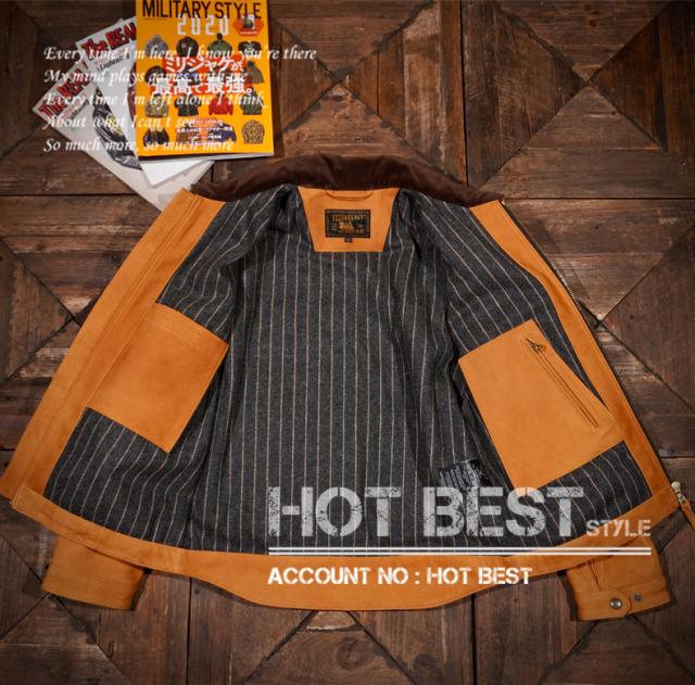 1.3mm カウスエード スタンダードスタイル メンズ 革ジャン シングルライダース イタリアンレザー 牛革