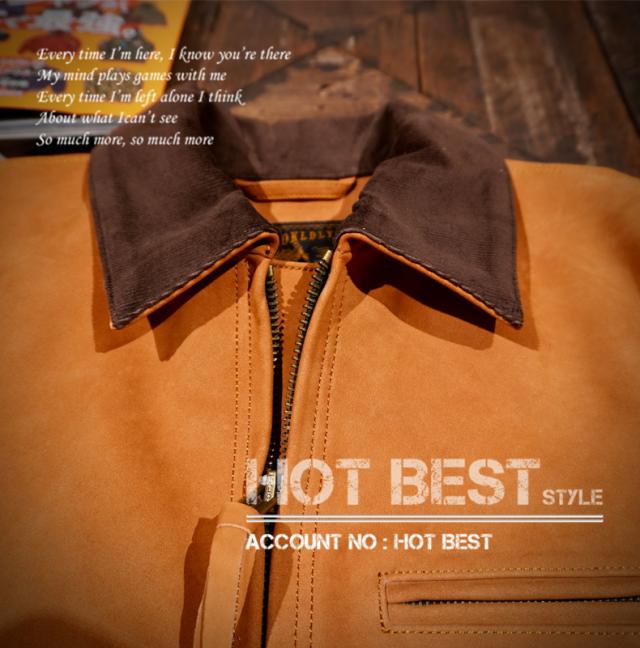 1.3mm カウスエード スタンダードスタイル メンズ 革ジャン シングルライダース イタリアンレザー 牛革