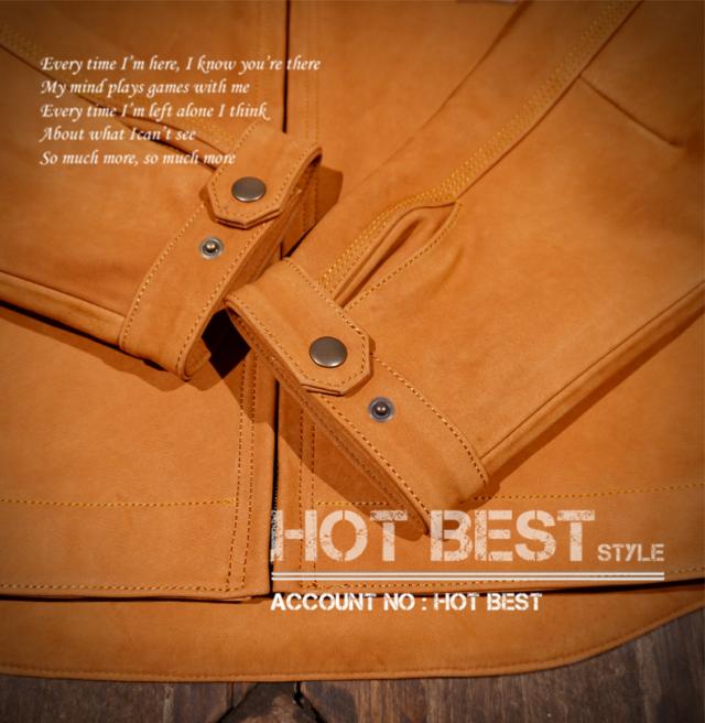 1.3mm カウスエード スタンダードスタイル メンズ 革ジャン シングルライダース イタリアンレザー 牛革