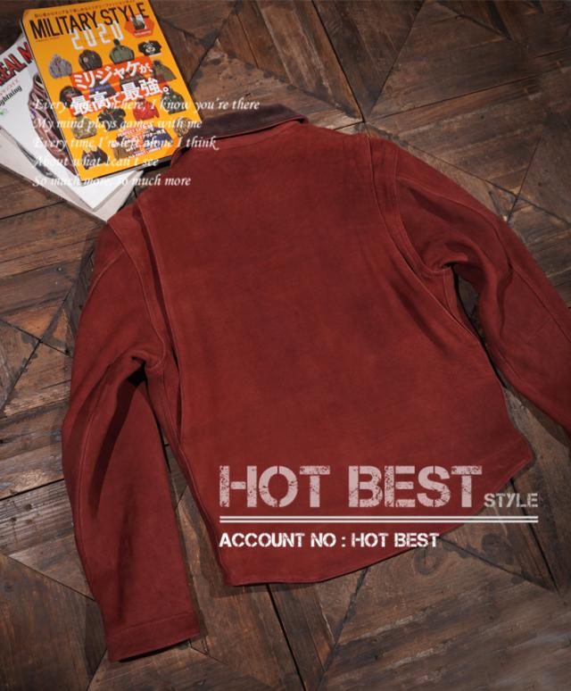 1.3mm カウスエード スタンダードスタイル メンズ 革ジャン シングルライダース イタリアンレザー 牛革