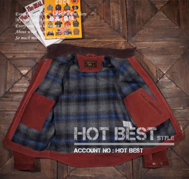 1.3mm カウスエード スタンダードスタイル メンズ 革ジャン シングルライダース イタリアンレザー 牛革