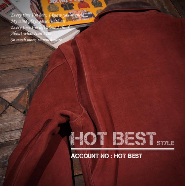 1.3mm カウスエード スタンダードスタイル メンズ 革ジャン シングルライダース イタリアンレザー 牛革