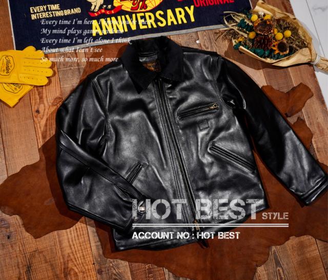 1.3mm カウハイド スタンダードスタイル メンズ 革ジャン シングルライダース イタリアンレザー 牛革