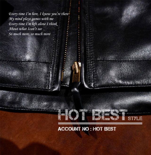 1.3mm カウハイド スタンダードスタイル メンズ 革ジャン シングルライダース イタリアンレザー 牛革