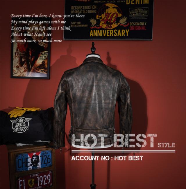 1.4mm カウハイド 30年代スタイル Dポケット ダブルライダース ヴィンテージ加工 レザージャケット トスカーナ イタリアンレザー 牛革