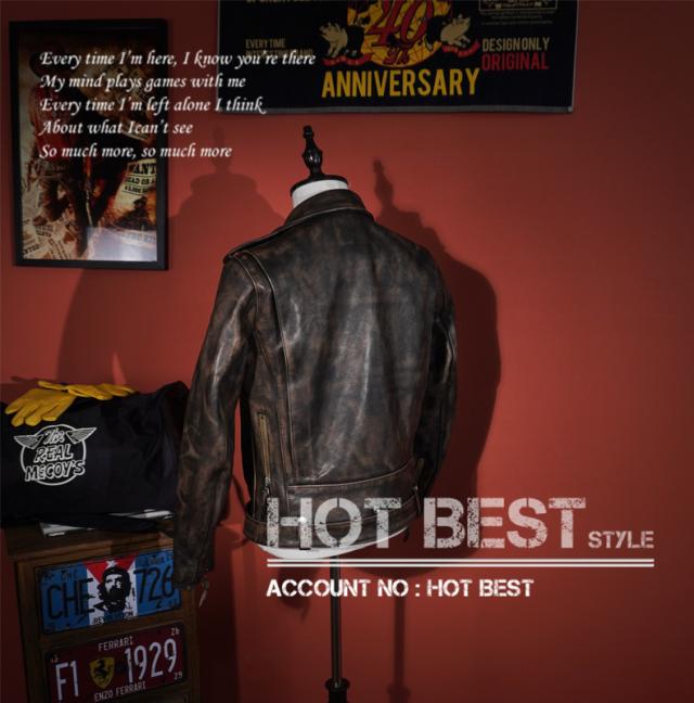 1.4mm カウハイド 30年代スタイル Dポケット ダブルライダース ヴィンテージ加工 レザージャケット トスカーナ イタリアンレザー 牛革