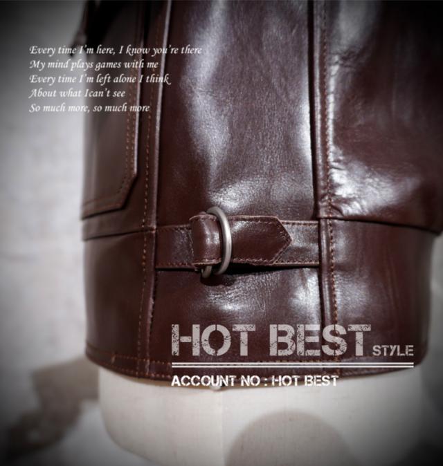 1.2mm ホースハイド 復刻20年代 A-1タイプ メンズ 革ジャン コサックジャケット ボンバー フライト スポーツ 植物鞣し 馬革