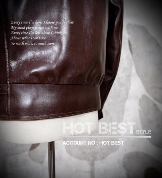 1.2mm ホースハイド 復刻20年代 A-1タイプ メンズ 革ジャン コサックジャケット ボンバー フライト スポーツ 植物鞣し 馬革