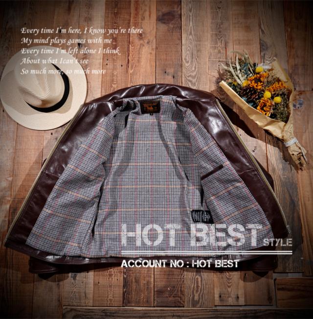 1.2mm ホースハイド 復刻20年代 A-1タイプ メンズ 革ジャン コサックジャケット ボンバー フライト スポーツ 植物鞣し 馬革