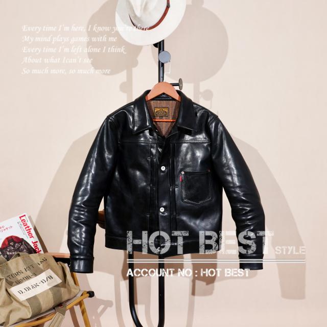 革ジャン ホースハイド Gジャン 1st タイプ 茶芯 サイズ44 100年以上愛され続けているGジャン“1st”茶芯馬革レザージャケットを4万