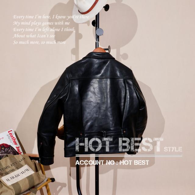 1.4mm ホースハイド ファーストタイプ Gジャンメンズ 革ジャン ライダース レザージャケット 506 1st Type タンニンなめし 馬革