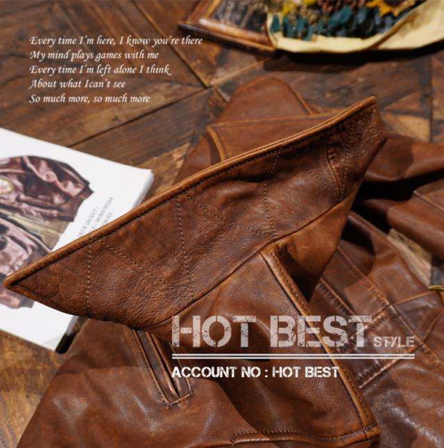 1.2mm ホースハイド 30年代 ニュースマンコート ウォッシュ加工 メンズ 革ジャン ヴィンテージ レザージャケット カーコート ブレーキマン 牛革