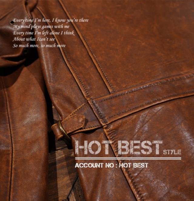 1.2mm ホースハイド 30年代 ニュースマンコート ウォッシュ加工 メンズ 革ジャン ヴィンテージ レザージャケット カーコート ブレーキマン 牛革