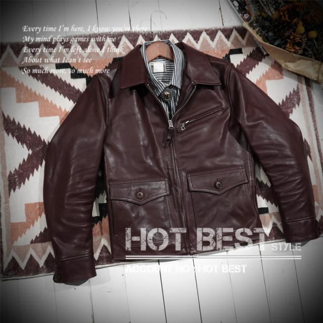 1.2mm カウハイド 30s ニュースマンコート メンズ 革ジャン レザージャケット カーコート ブレーキマン オイルワックスレザー 牛革