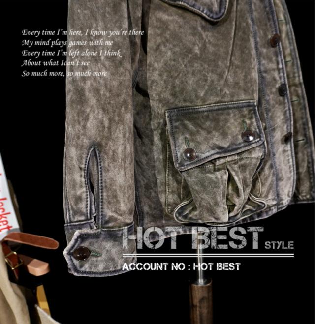 1.2mm カウスエード ヴィンテージ ミリタリー トロピカルコンバットユニフォーム（TCU）Type ライダース レザージャケット 牛革