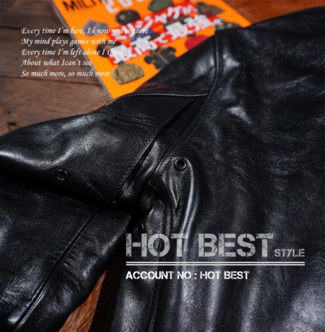 1.4mm 茶芯ホースハイド 30sスタイル シングルライダース メンズ 革ジャン レザージャケット トスカーナ植物鞣し革 馬革