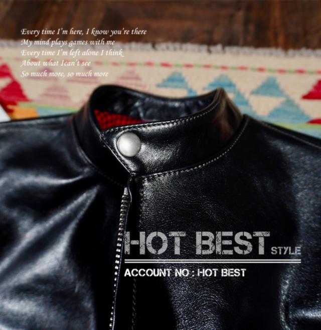 1.3mm ホースハイド 60sカフェレーサー シングルライダース メンズ 革ジャン レザージャケットトスカーナ植物鞣し革 馬革