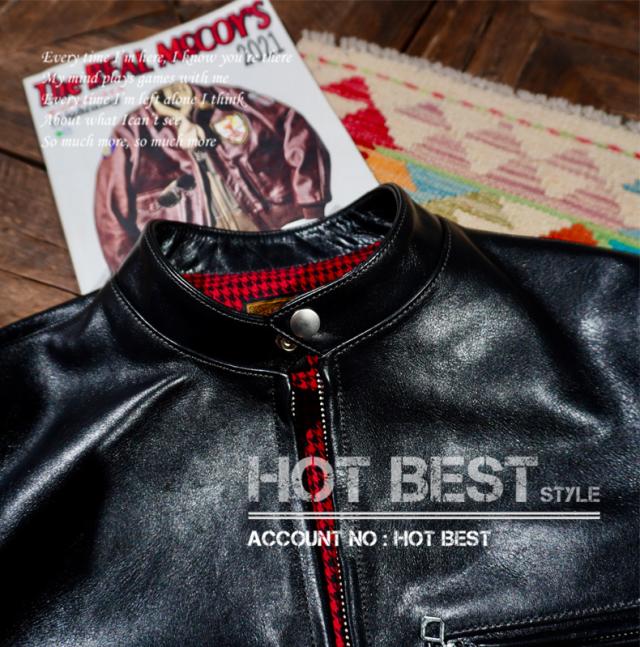 1.3mm ホースハイド 60sカフェレーサー シングルライダース メンズ 革ジャン レザージャケットトスカーナ植物鞣し革 馬革