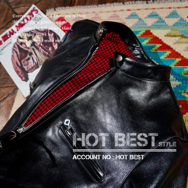 1.3mm ホースハイド 60sカフェレーサー シングルライダース メンズ 革ジャン レザージャケットトスカーナ植物鞣し革 馬革