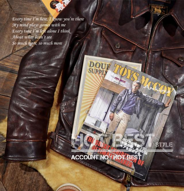 最高峰 1.3mm 茶芯カウハイド 復刻40年代 アビエイタースタイル レザージャケット ウォッシュ加工 ヴィンテージ 牛革