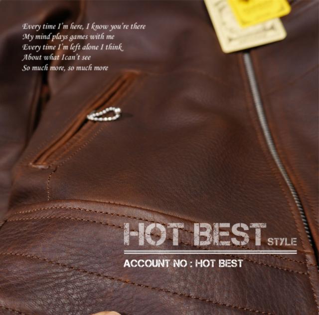 最高峰 2.0mm カウハイド 30年代スタイル シングルライダース メンズ 革ジャン レザージャケット トスカーナ植物鞣し革 牛革